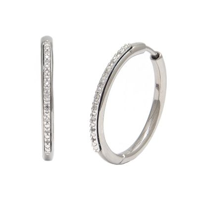 Steel Diamond Hoops