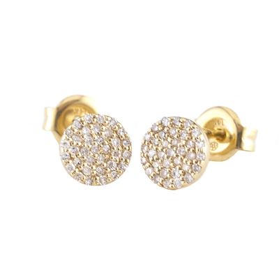 Shinny Disks Stud Earrings