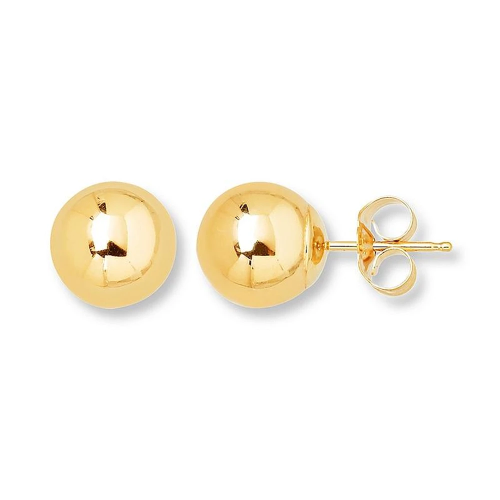 Full Ball 14K Stud Earrings