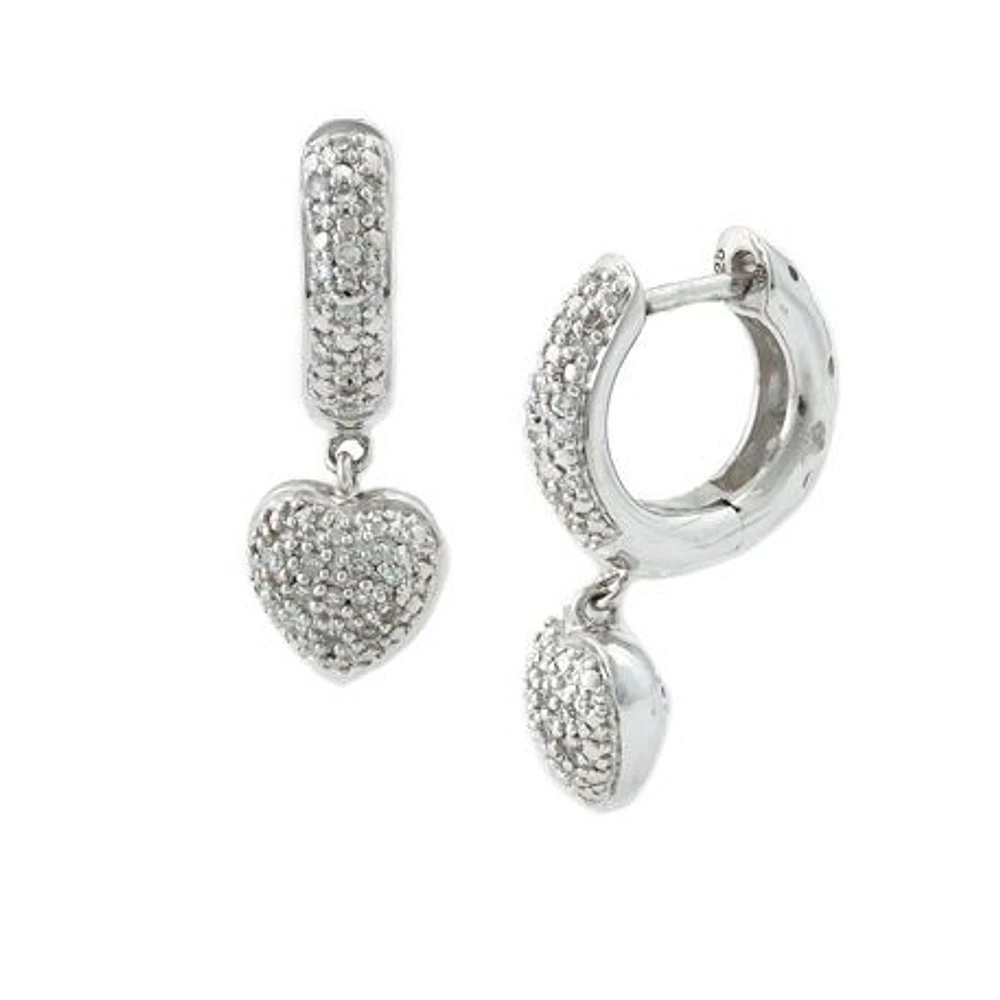 Silver Heart Earrings