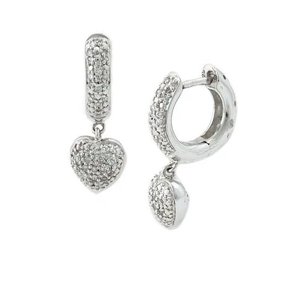 Silver Heart Earrings