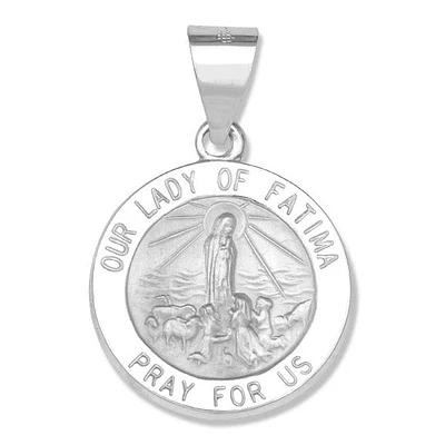 Our lady of Fatima 15MM Pendant 14KW