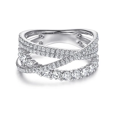 Different Paths White Gold Ring
