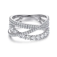 Different Paths White Gold Ring