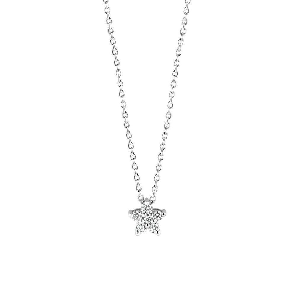 Flower CZ Necklace