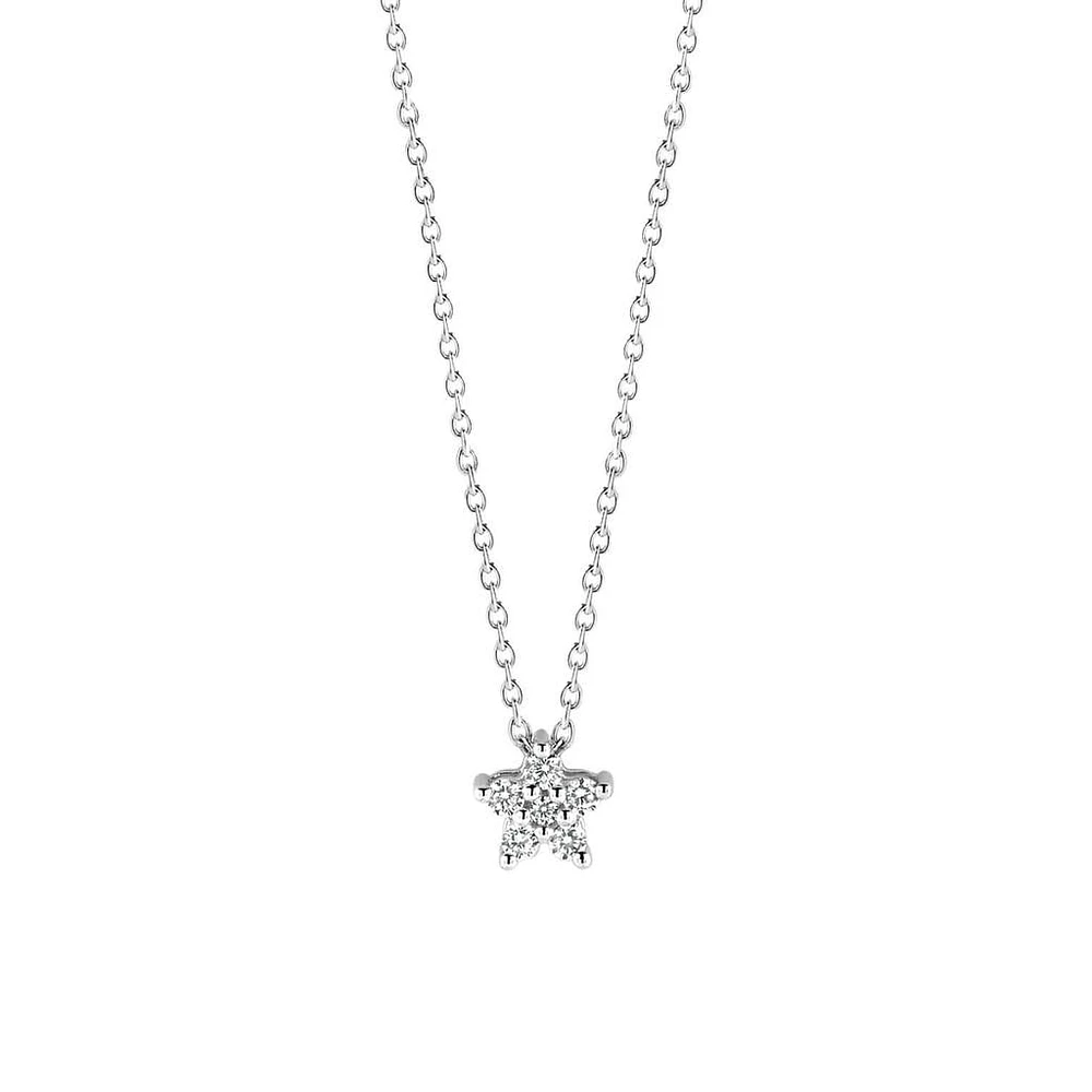 Flower CZ Necklace