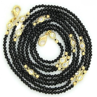 Black Obsidian Multi-way Chain