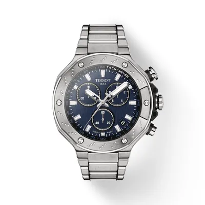 T-Race Steel/Blue 45MM Watch