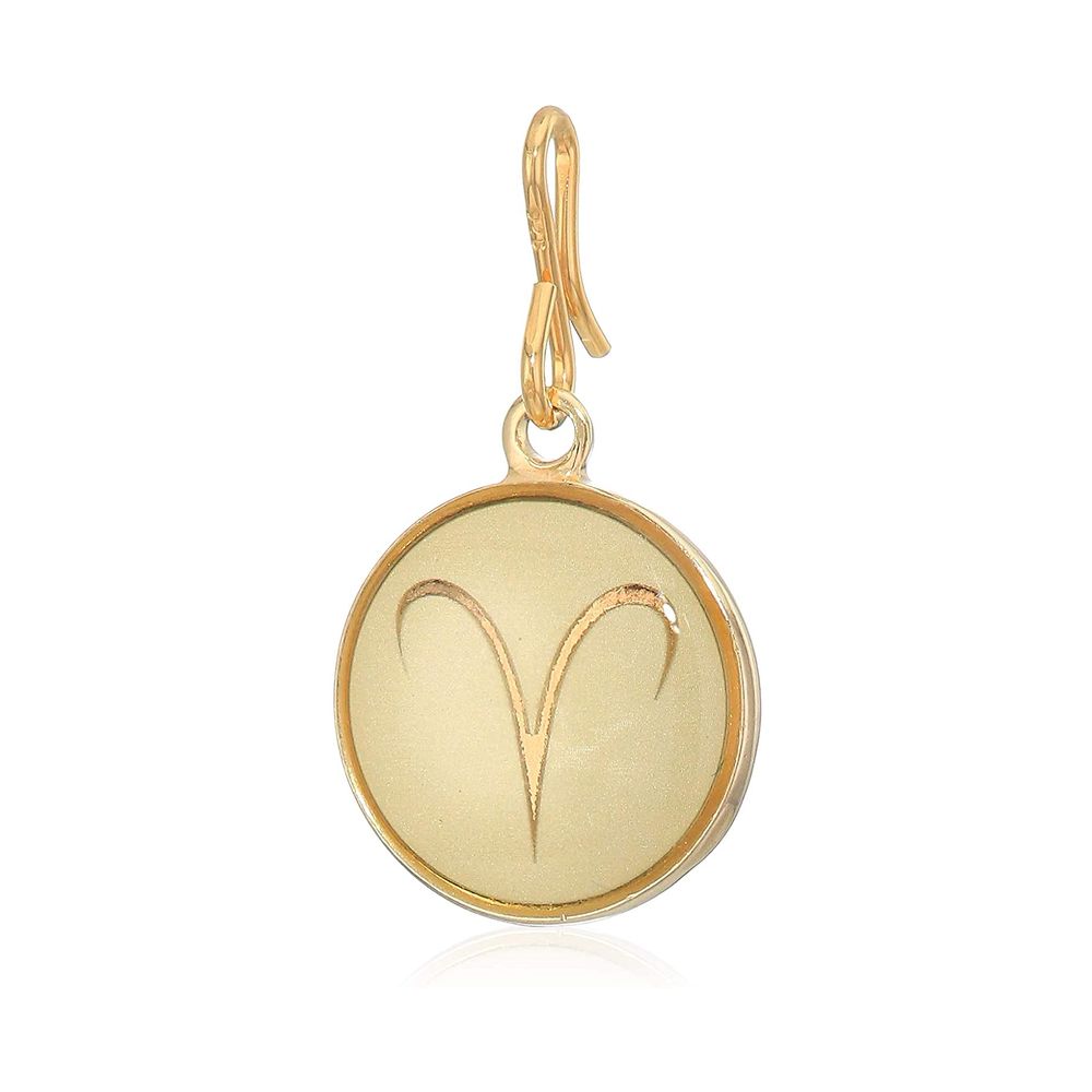 Aries Zodiac Golden Pendant