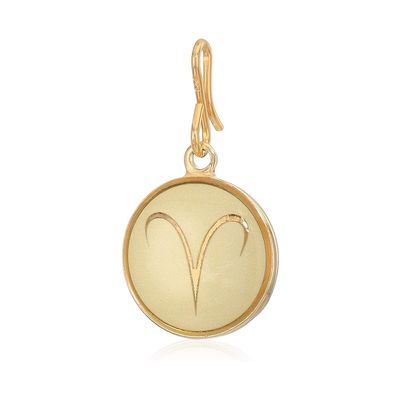 Aries Zodiac Golden Pendant