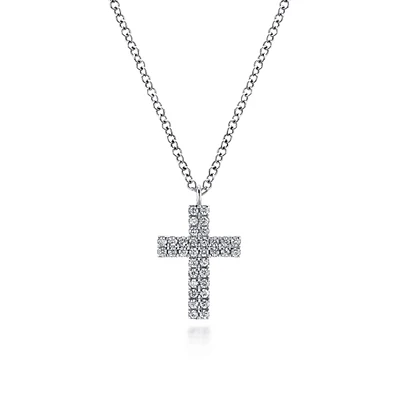 Cross Diamond .19ct Necklace