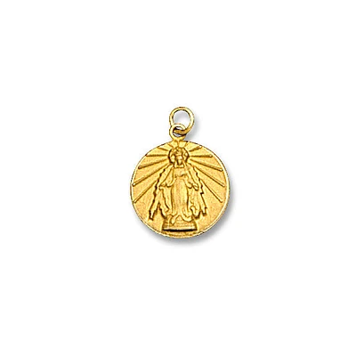 Virgen Milagrosa Hollow Raised Pendant