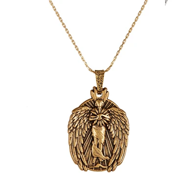 Guardian of Knowledge Golden Necklace