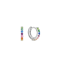Rainbow 11mm Huggie Earrings