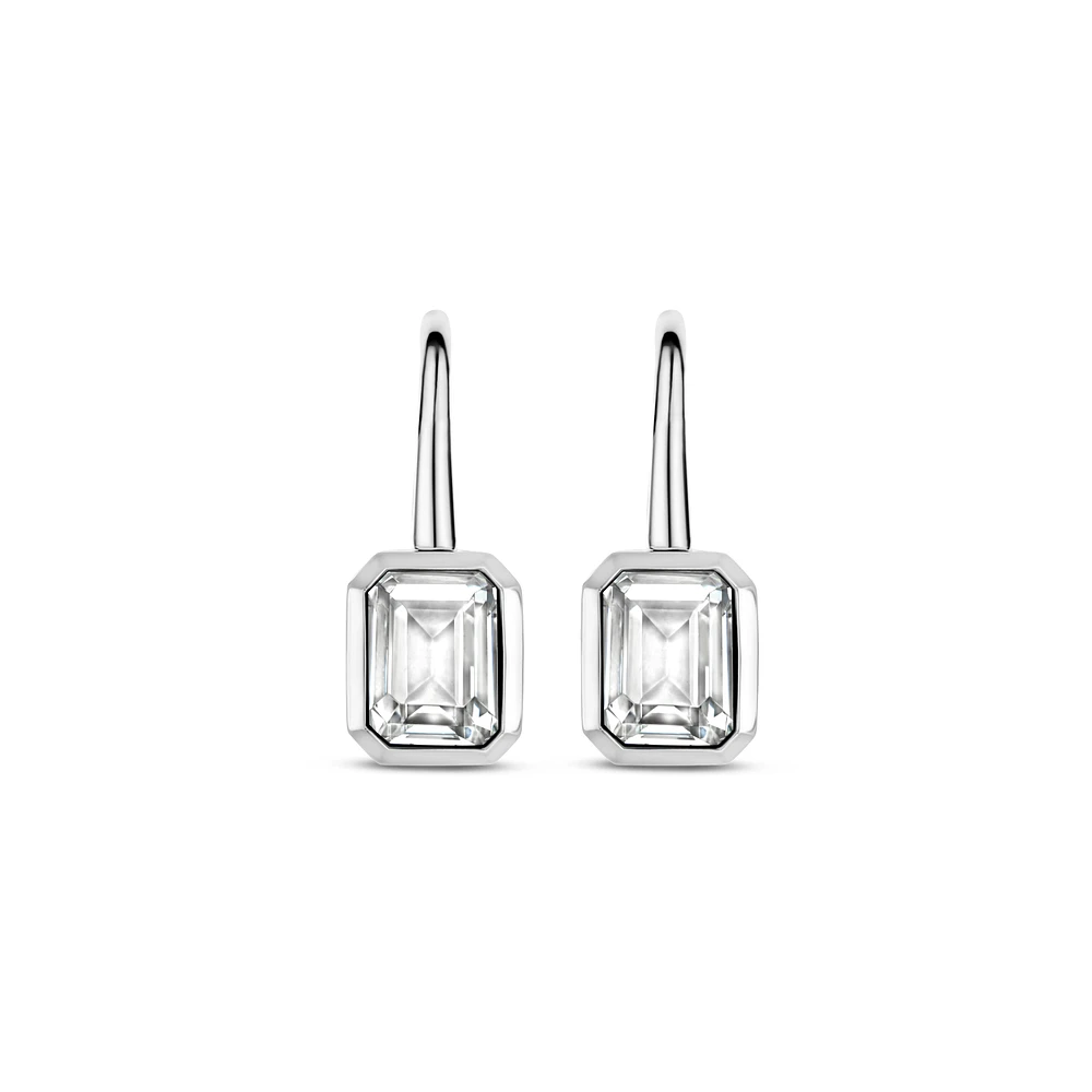 Clear Gem Earrings