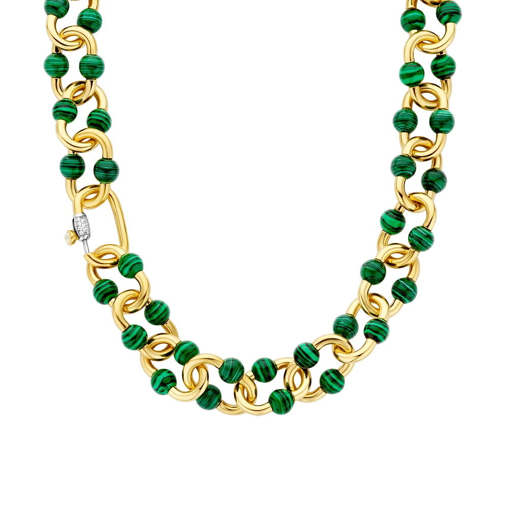 Bead Hardware Malachite Necklace