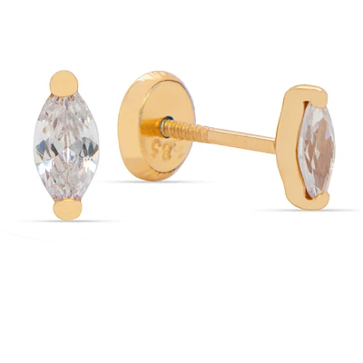 Marquise CZ Stud Earrings