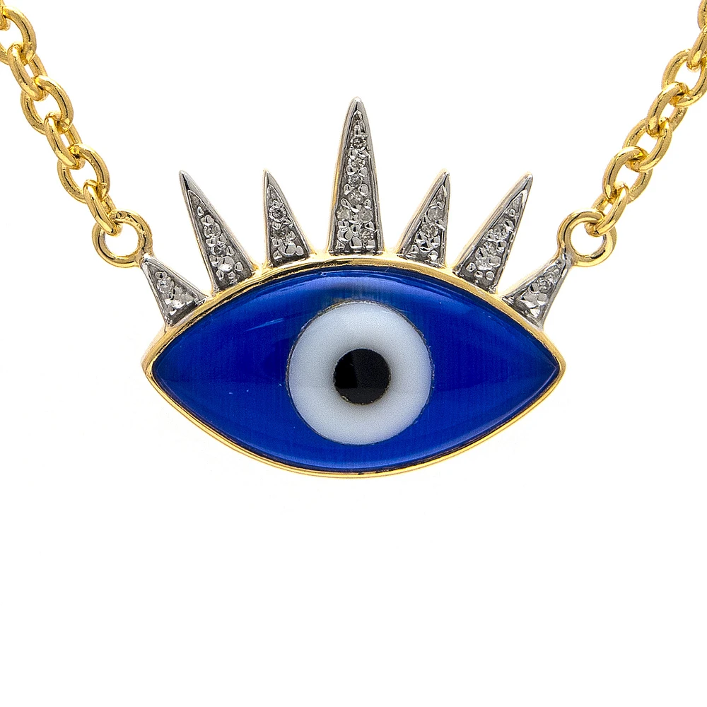 Evil Eye Lashes Necklace