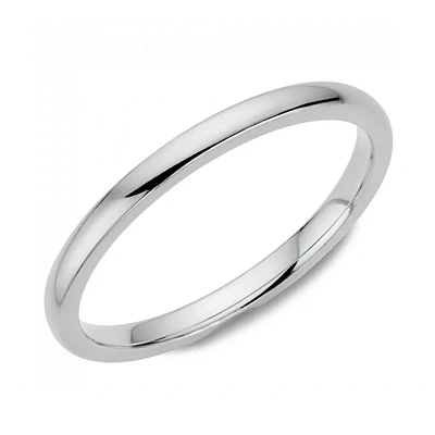 Basic 2mm Solid Gold Ring 14KW