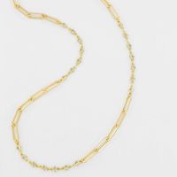 Paper Clip Zirconia Mix Multi-Way Chain