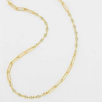 Paper Clip Zirconia Mix Multi-Way Chain