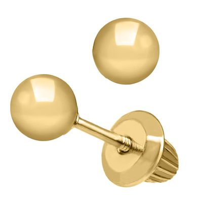 4MM Ball Kids Stud Earrings