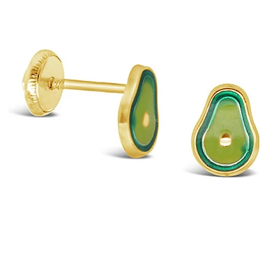 Avocado Stud Earrings