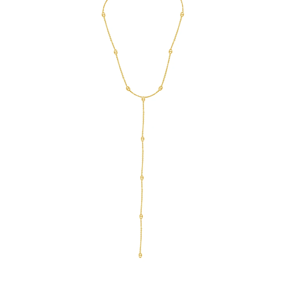 Puff Mariner Lariat Necklace
