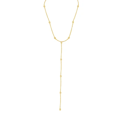Puff Mariner Lariat Necklace