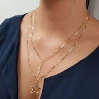 Star Outline Pendant 14K