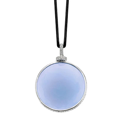 Frosted Blue Pendant