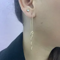 Threader Zig Zag Earrings