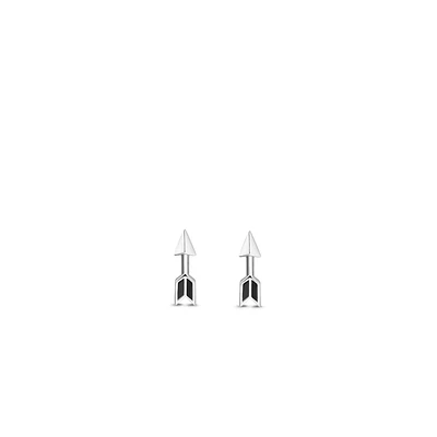 Black Onyx Arrow Stud Earrings