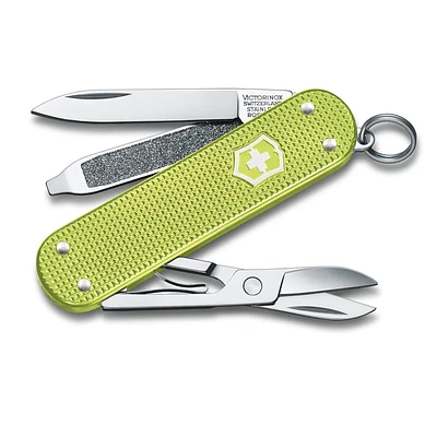 Classic alox Lime twist 58MM Knife