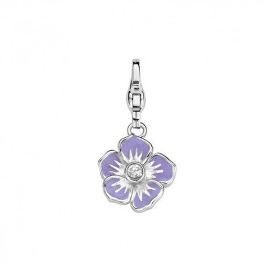 Purple Flower Charm