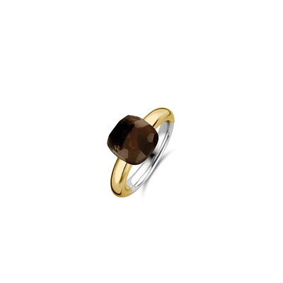 Brown Cushion Ring