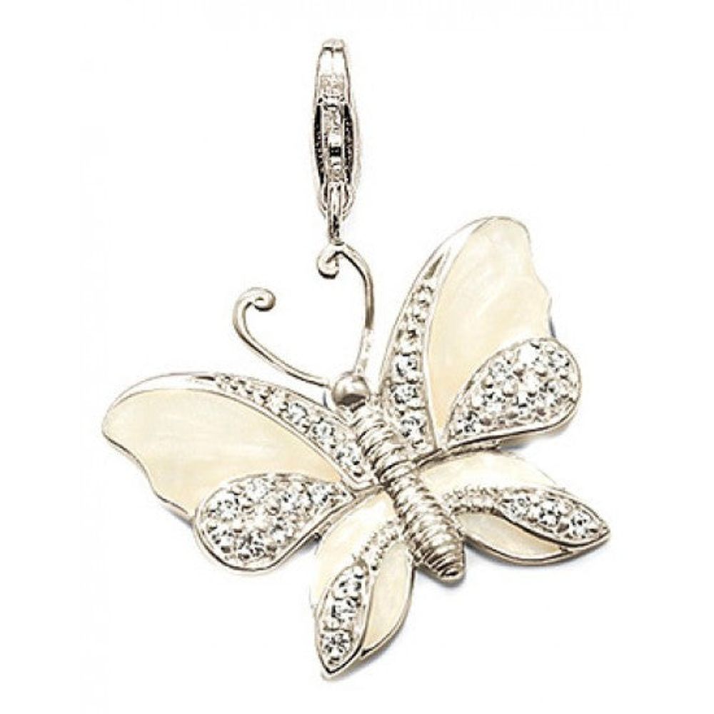 White Butterfly Charm