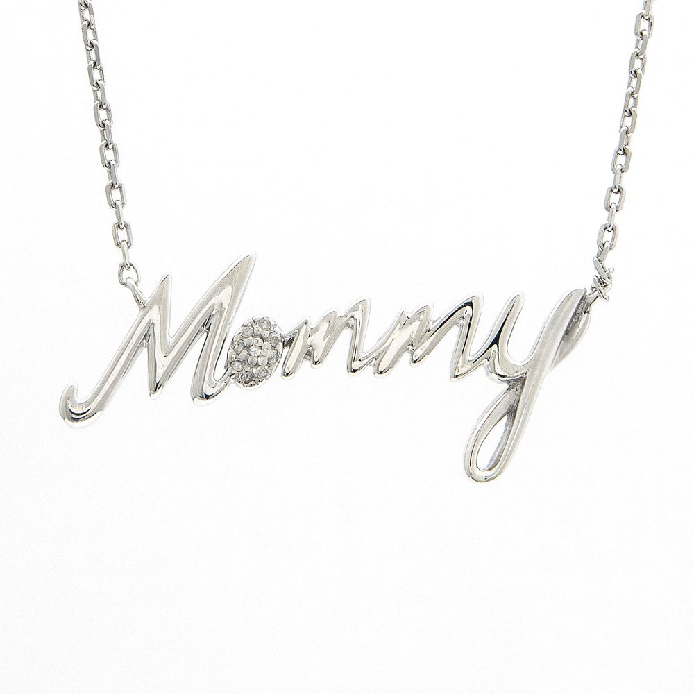 Silver Mommy Necklace