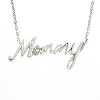 Silver Mommy Necklace