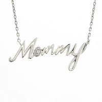 Silver Mommy Necklace