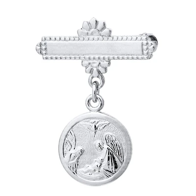 ¬†Guardian Angel Baby Pin 14K White Gold