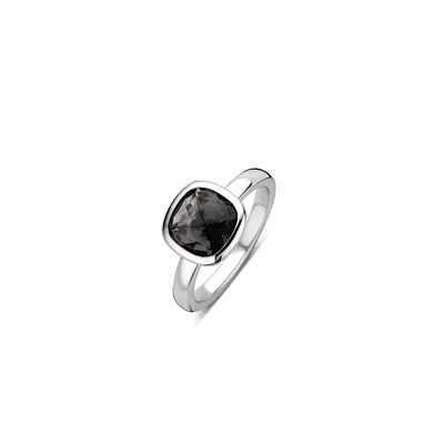Black Cushion Ring