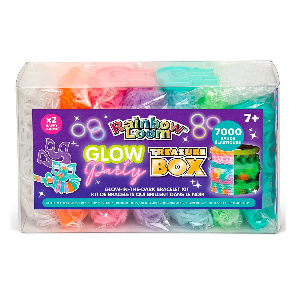 Glow-in-the-Dark Elastic Bracelet Making Kit - Rainbow Loom