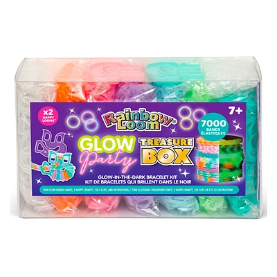 Glow-in-the-Dark Elastic Bracelet Making Kit - Rainbow Loom