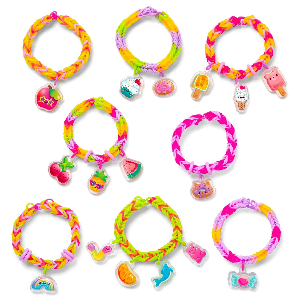 Cutetique Charm Bracelet Making Kit - Rainbow Loom - 454 Pieces