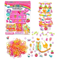 Cutetique Charm Bracelet Making Kit - Rainbow Loom - 454 Pieces
