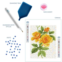 Kit créatif Diamond Dotz - bouquet de roses jaunes