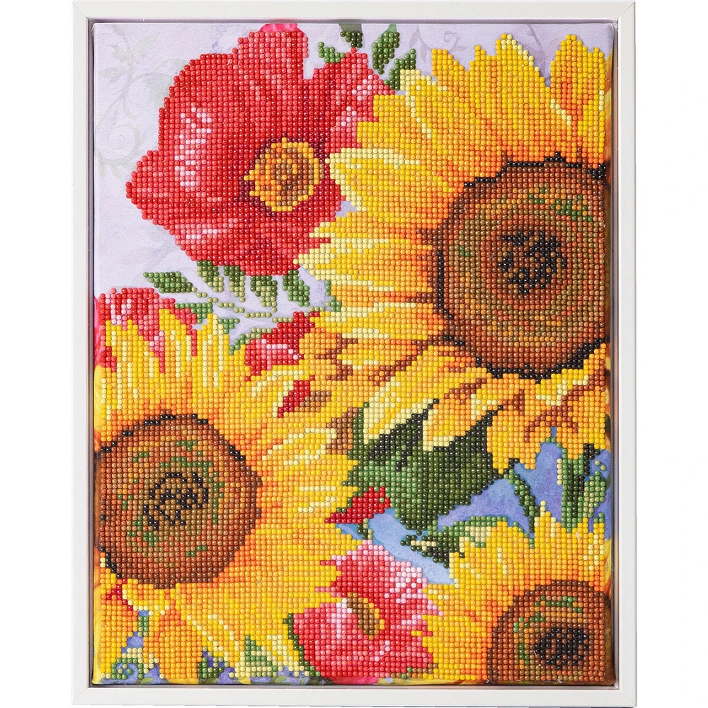 Kit créatif Diamond Dotz - coquelicots et tournesols