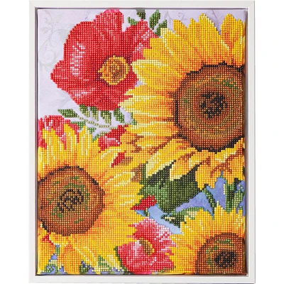Kit créatif Diamond Dotz - coquelicots et tournesols