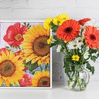 Kit créatif Diamond Dotz - coquelicots et tournesols